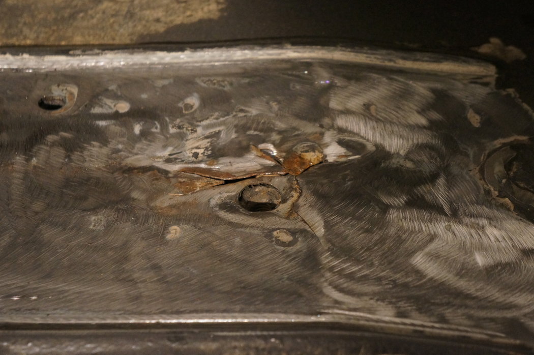 heres the passenger side prior to welding