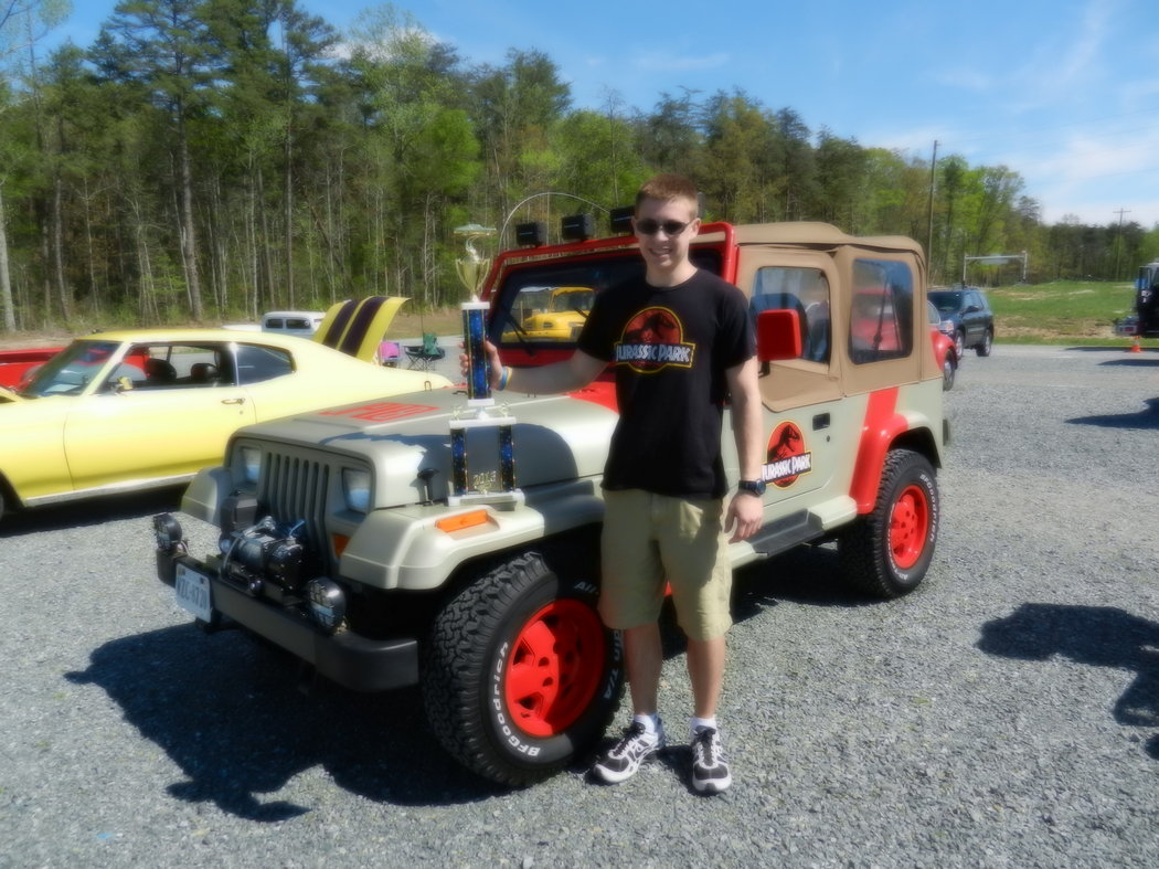 I won a trophy at a car show for best in class