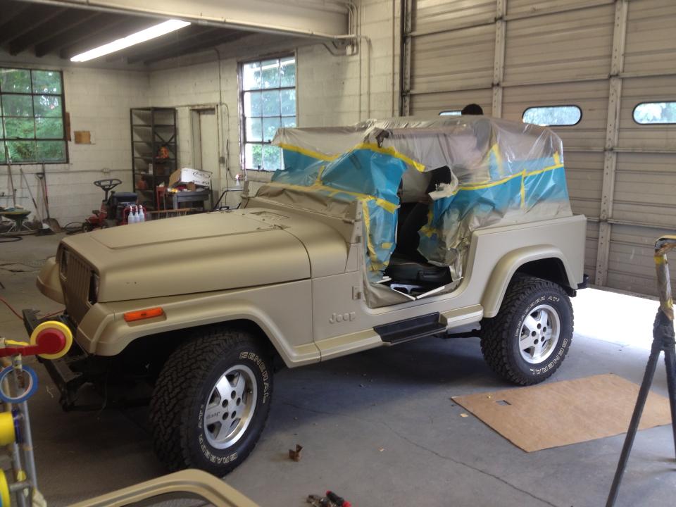 Painted fender flares and side steps put on