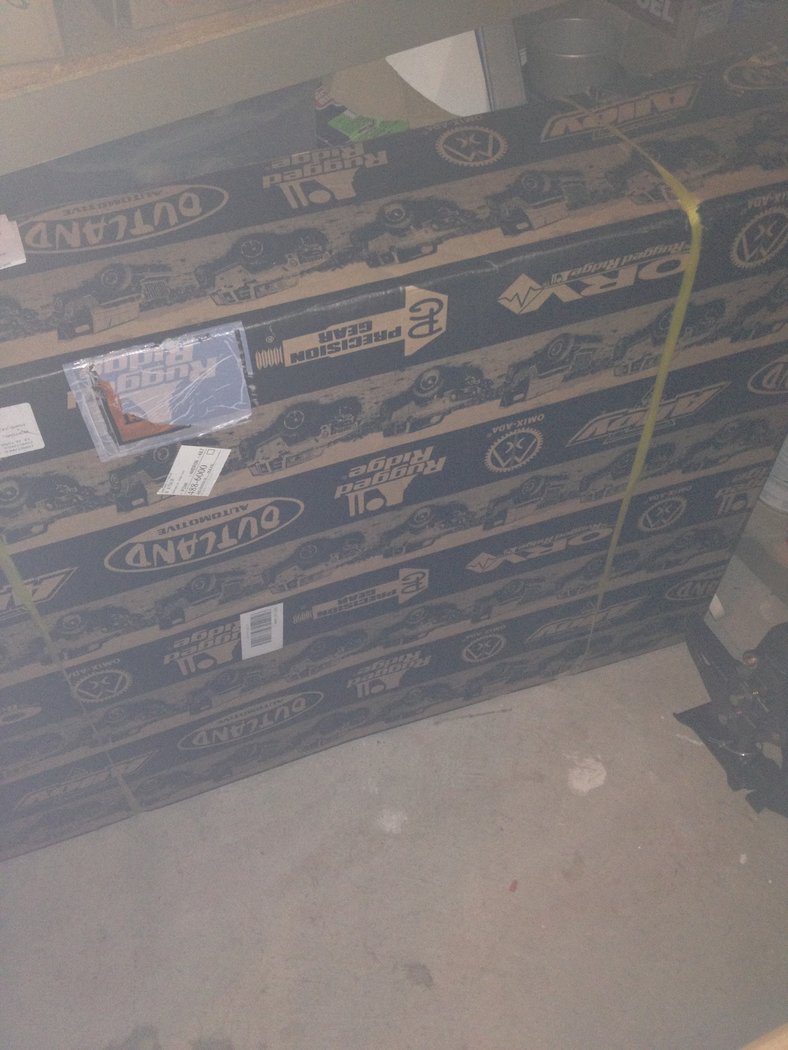 Big box of a complete replacement for soft top hardware