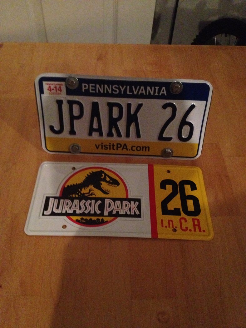 New back plates.  Tow hitch mount for state plate