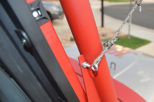 Close up of eye bolt